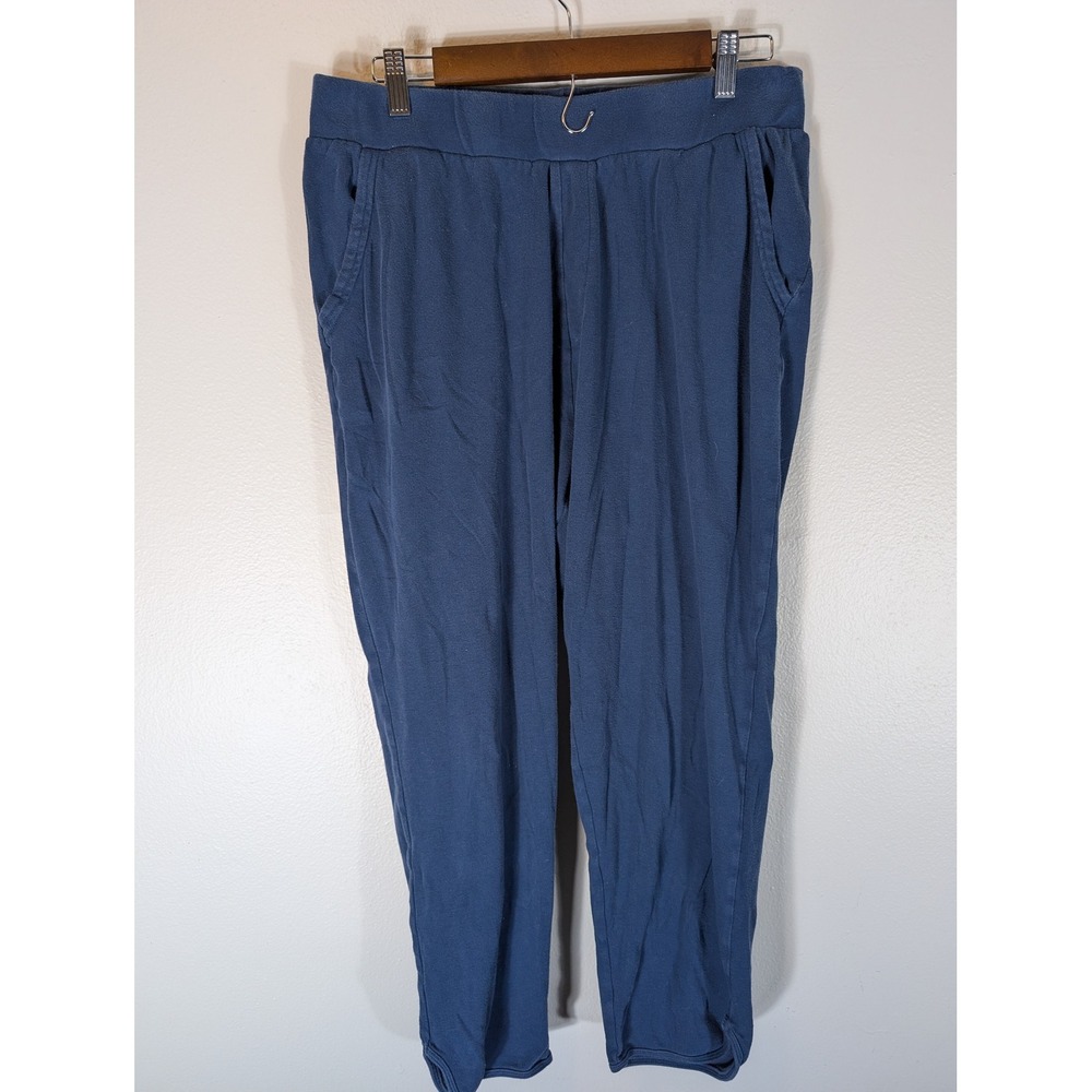 Pact Women's XL Organic Cotton Lounge Pants Navy Blue Joggers Comfy Spring